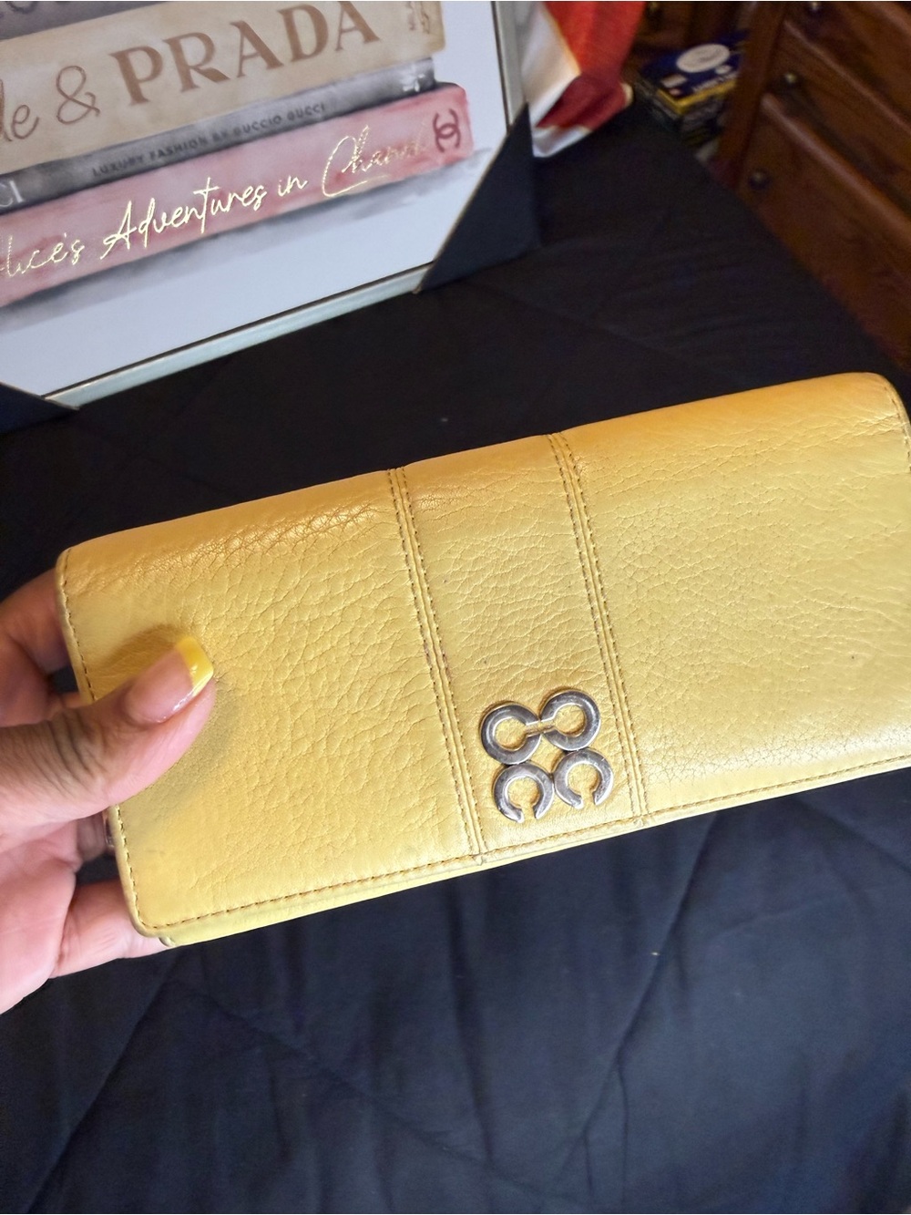 Coach Julie Slim Envelope Wallet – Yellow Leather